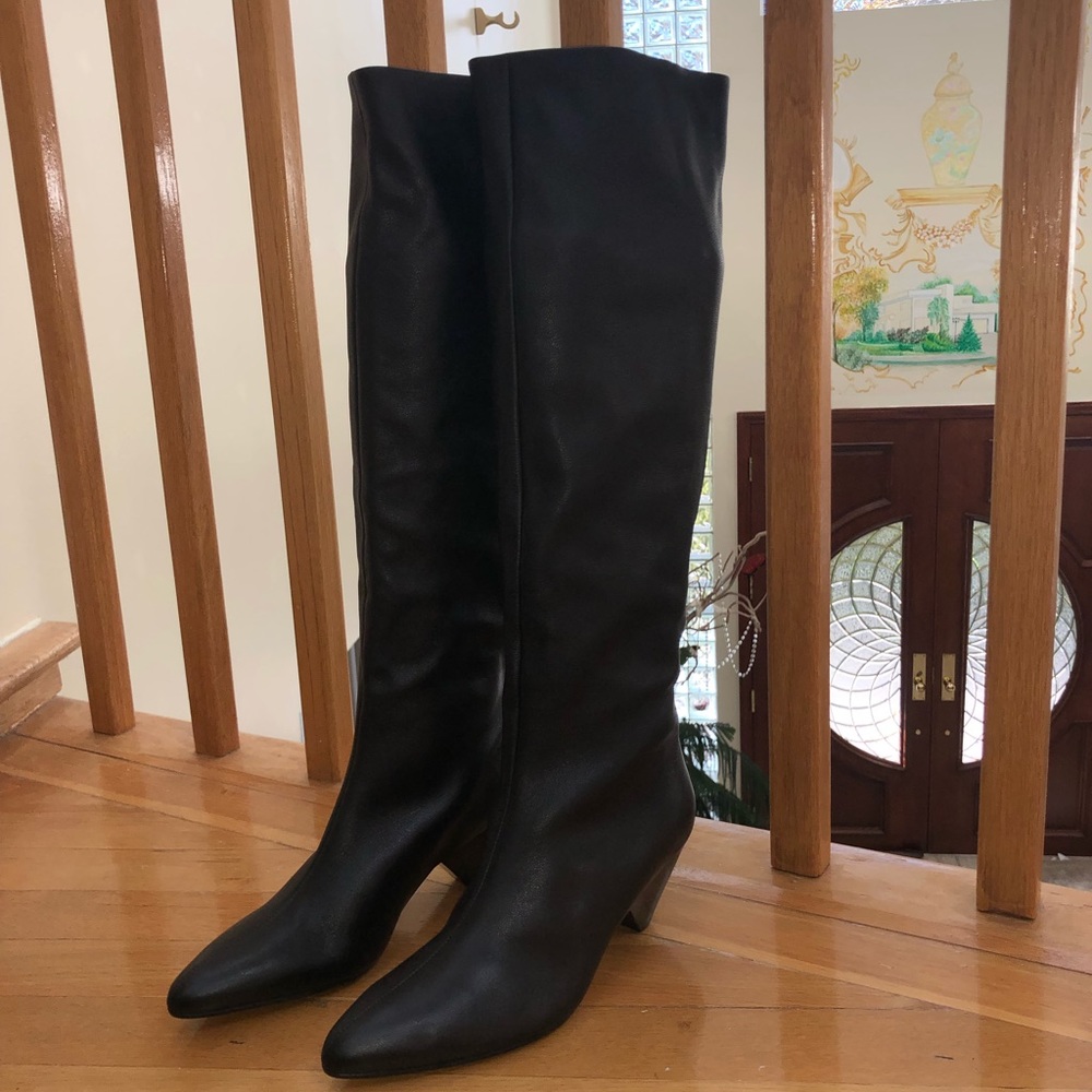 Vince Tall Leather Boots - Picture 8 of 8